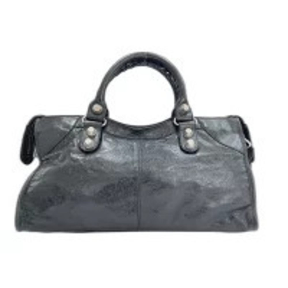 Balenciaga Giant City Boston Bag Leather Black